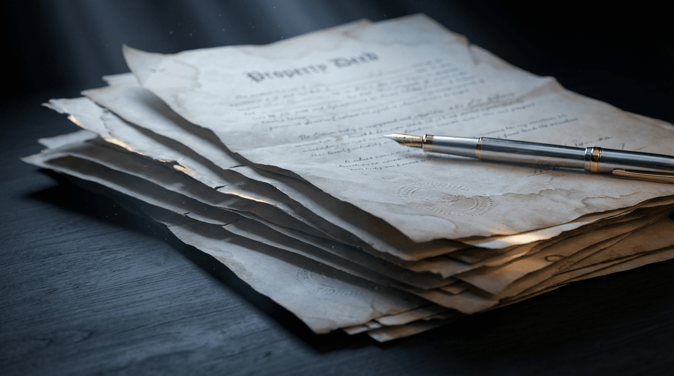 Property contract signing detail